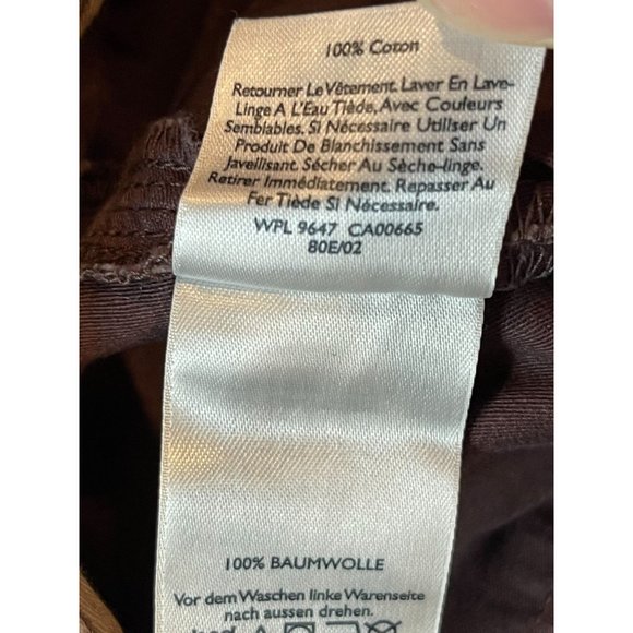 Eddie Bauer Mens Shorts Cargo Trunk Mid Rise 100% Cotton Outdoor Maroon Size 10 - Picture 9 of 9